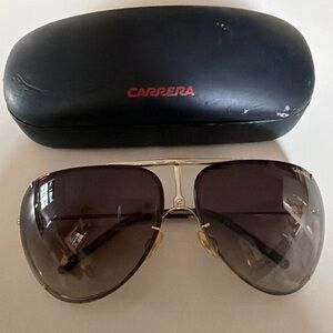 Carrera Gold and Brown Sunglasses